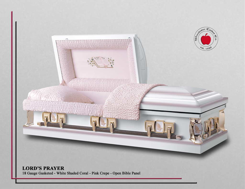 Lords Prayer White Shaded Coral